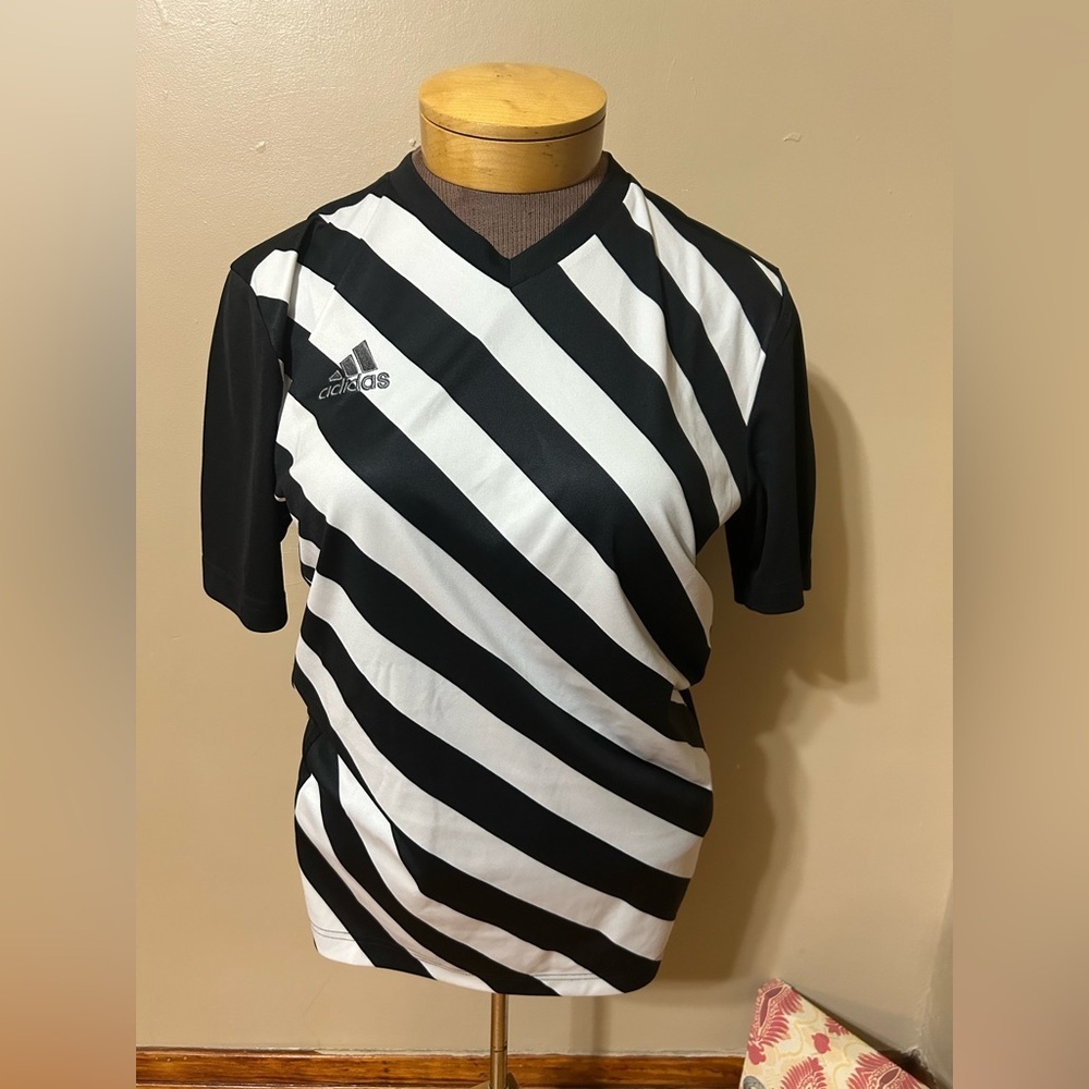 Adidas Entrada‎ 22 Graphic Soccer Black Short Sleeve Jersey Women's Size M